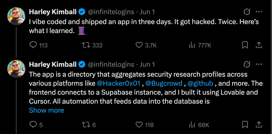 What does Vibe Coding need to check before going live? The five security gates related to AI-generated code, as illustrated in the images on Vibe Coding.