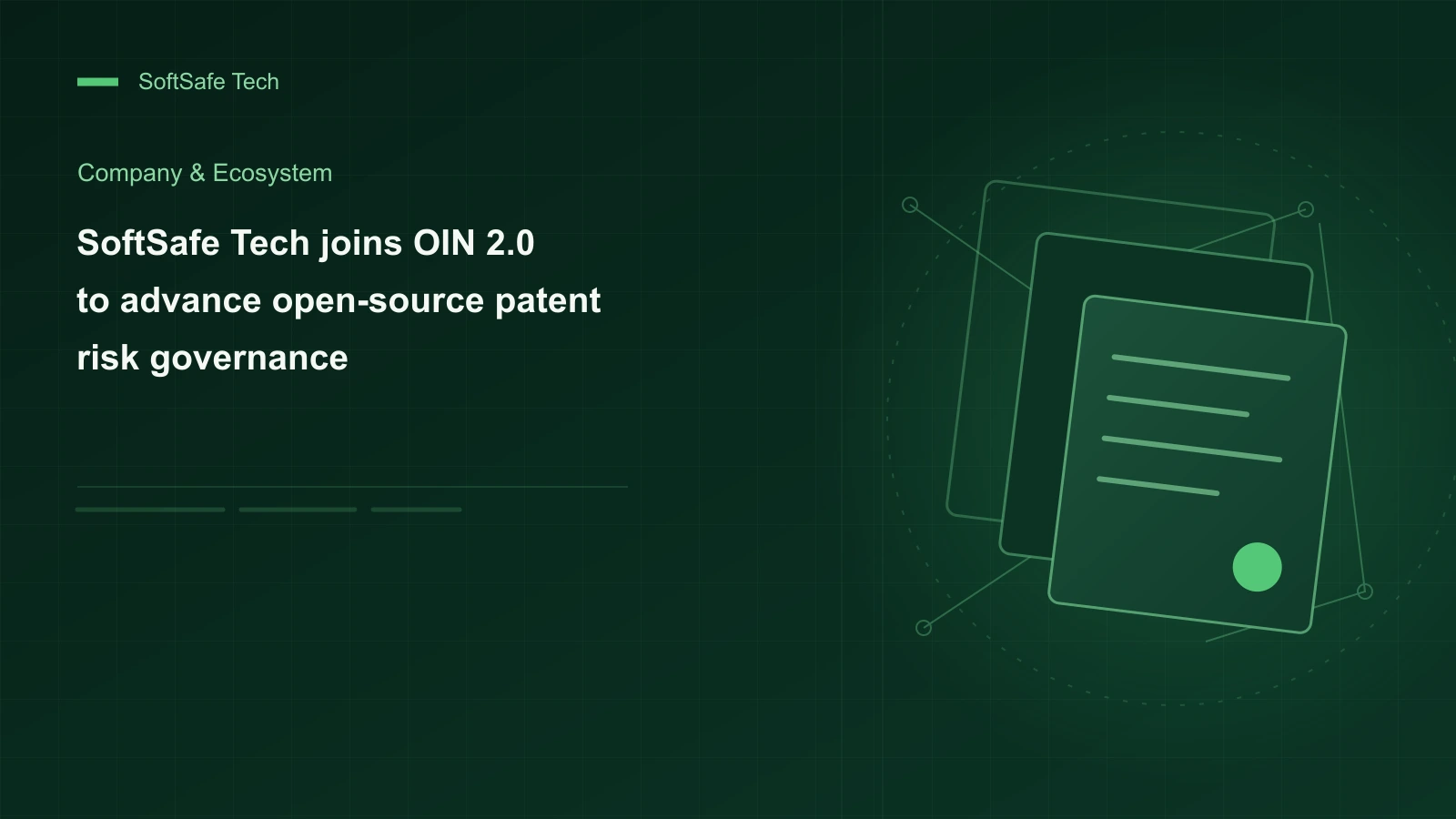 SoftSafe Tech joined OIN 2.0 to participate in open source patent risk management