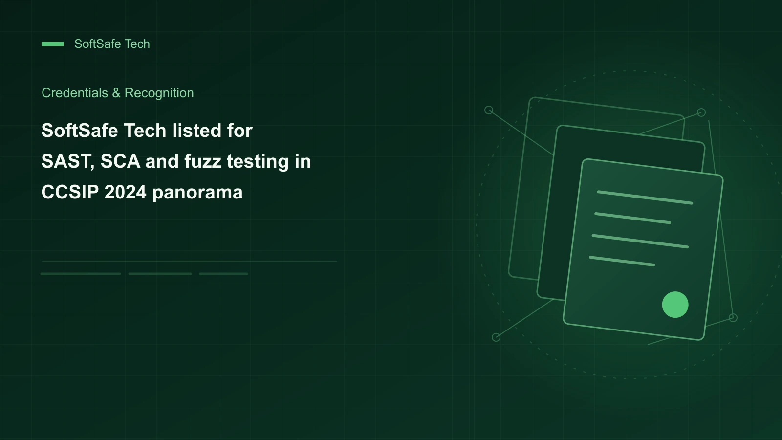 SoftSafe Tech selects the SAST, SCA and fuzz testing domains for the 7th edition of CCSIP 2024