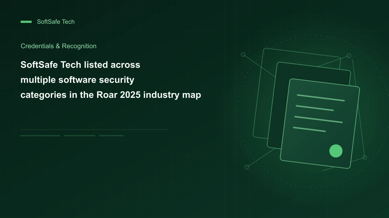 SoftSafe Tech has been selected for multiple software security areas in the Scream 2025 Cybersecurity industry.